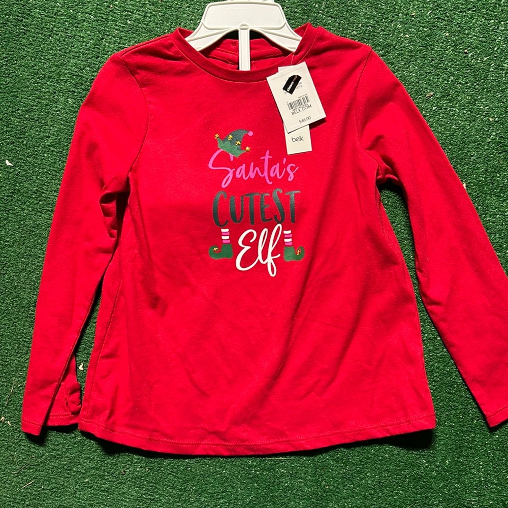 NWT Kids Christmas long sleeve top